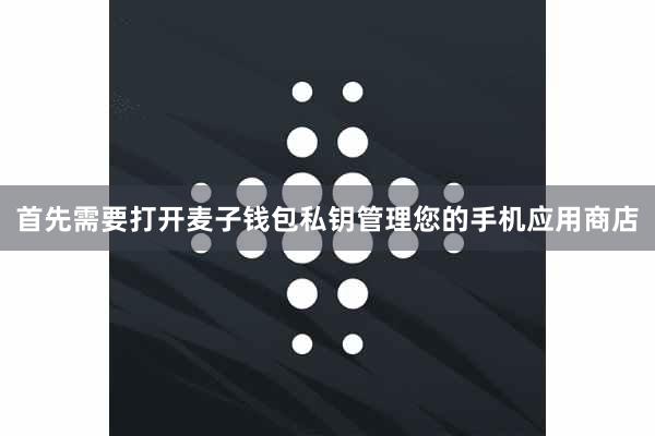 首先需要打开麦子钱包私钥管理您的手机应用商店