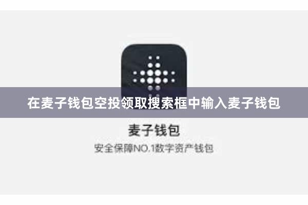 在麦子钱包空投领取搜索框中输入麦子钱包