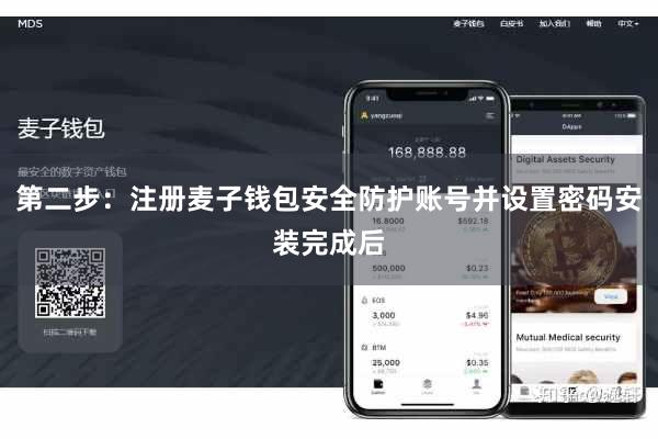 第二步：注册麦子钱包安全防护账号并设置密码安装完成后