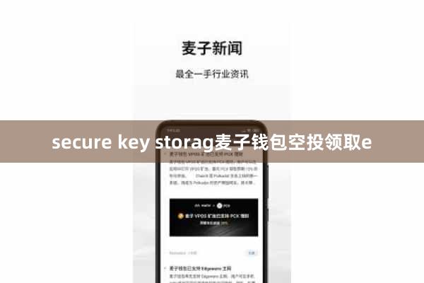 secure key storag麦子钱包空投领取e