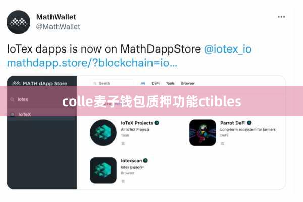 colle麦子钱包质押功能ctibles